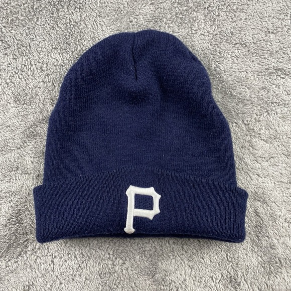 Pittsburgh Pirates Beanie Hat Cap Knit Winter Navy MLB - Picture 1 of 8
